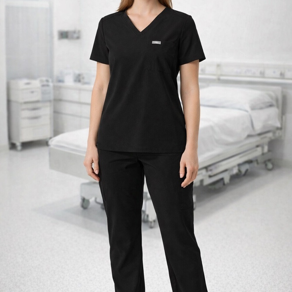 FIGS Women's Kade Cargo Scrub Pants Size XXL/T Yoga Waist Medical Uniform